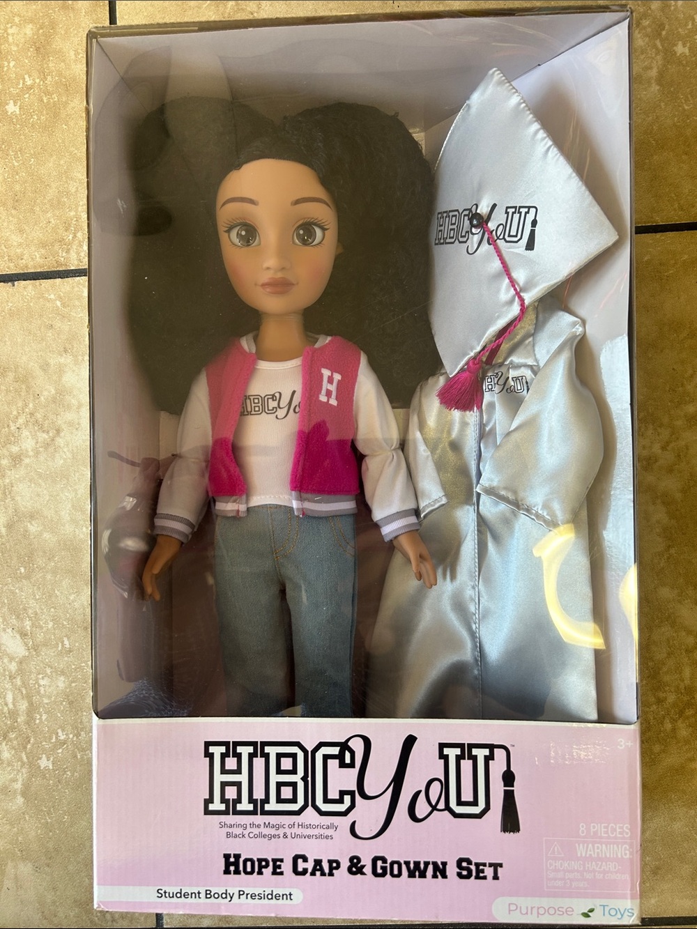 HBCYou Hope Cap & Gown Doll - Student Body President